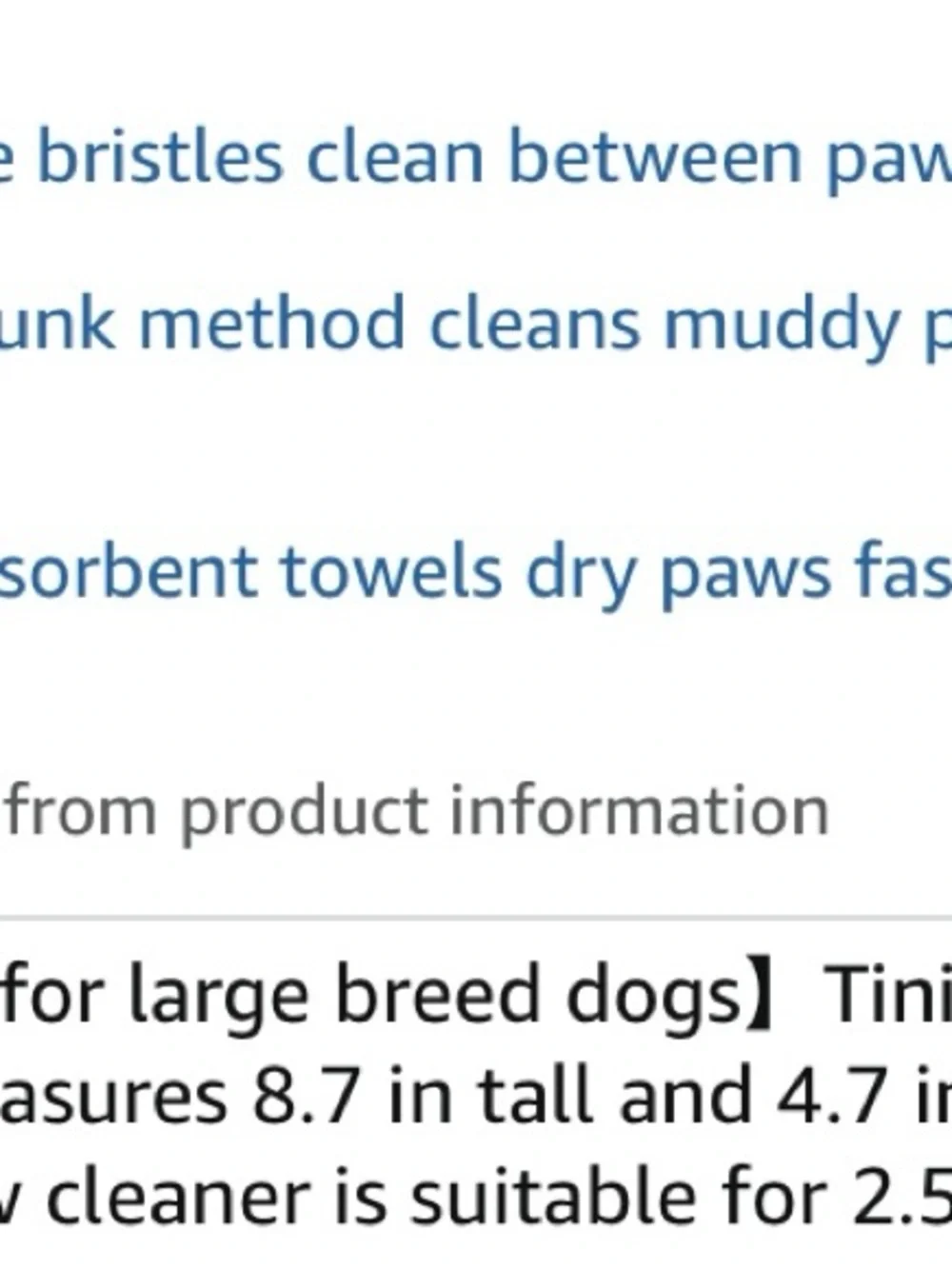 Tinioey Dog Paw Cleaner